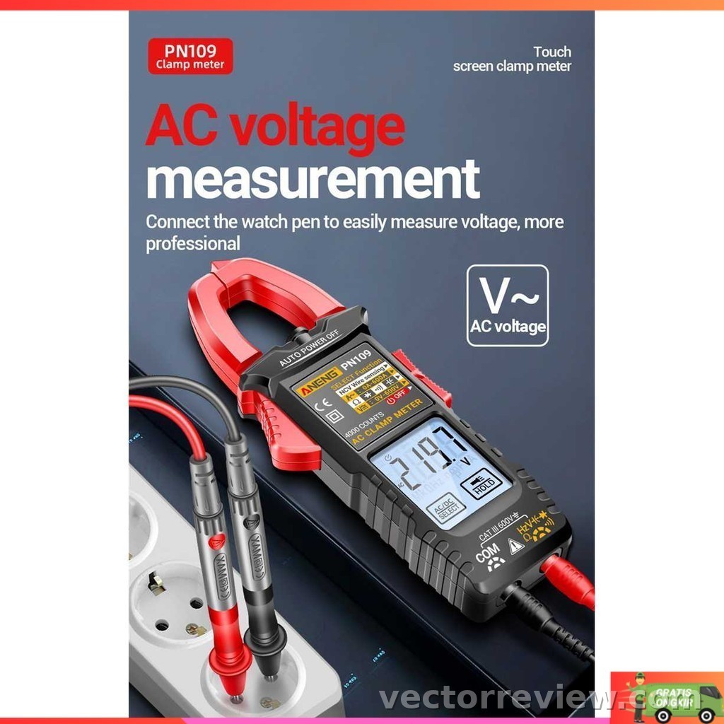 Jual ANENG Clamp Meter Digital Multimeter Multitester Touch Screen NCV ...