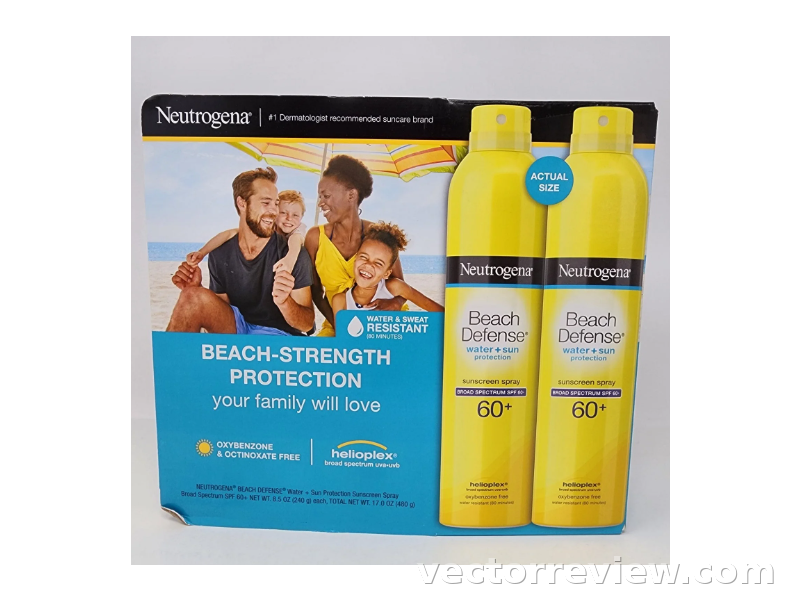 Neutrogena Beach Defense Water + Sun Protection Sunscreen Spray, SPF 60 ...