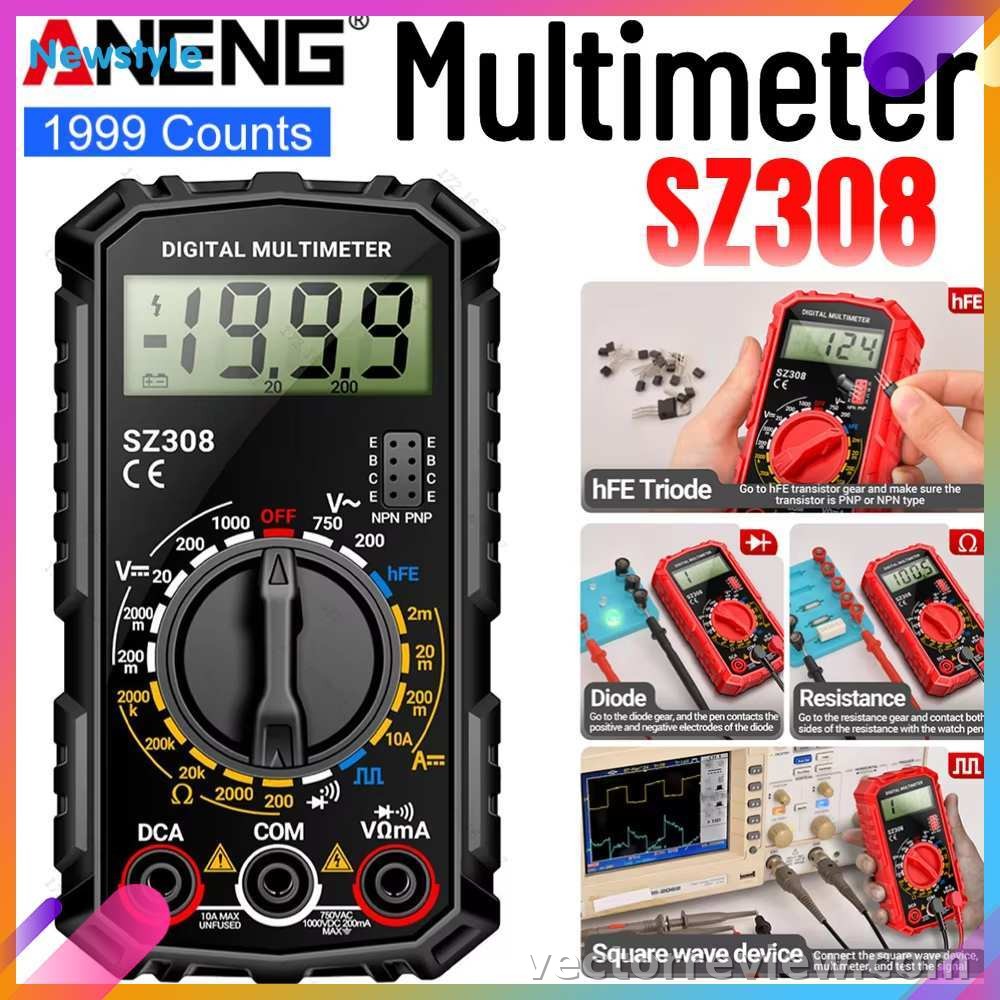 ANENG SZ308 1999 counting digital multimeter Clamp Meter AC and DC high ...