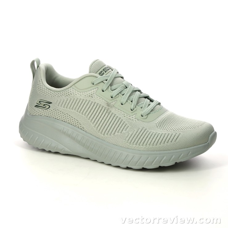 Skechers Bobs Squad Chaos SAGE Sage green Womens trainers 117209