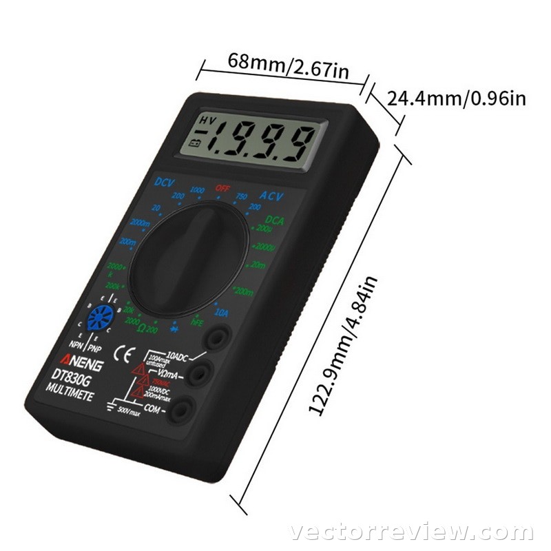 DT830B LCD Display Digital Multimeter Voltmeter Am... – Grandado