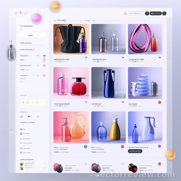 Premium Photo | A screenshot of a product listing page with filtering ...