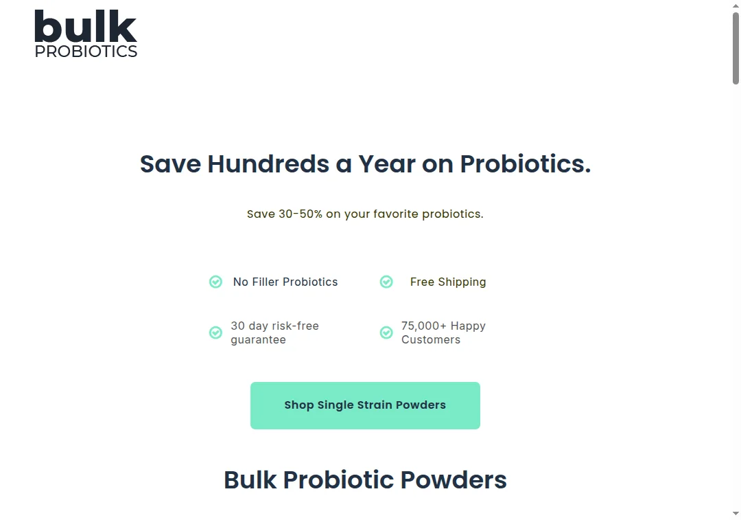 Bulkprobiotics.com Review: avoid this probiotic site