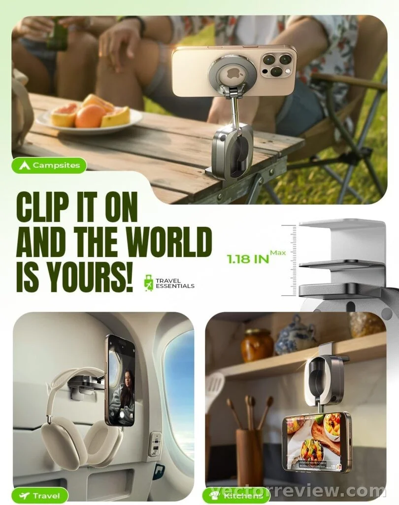 LISEN Airplane Travel Essentials for Flying Airplane Phone Holder for Desk review