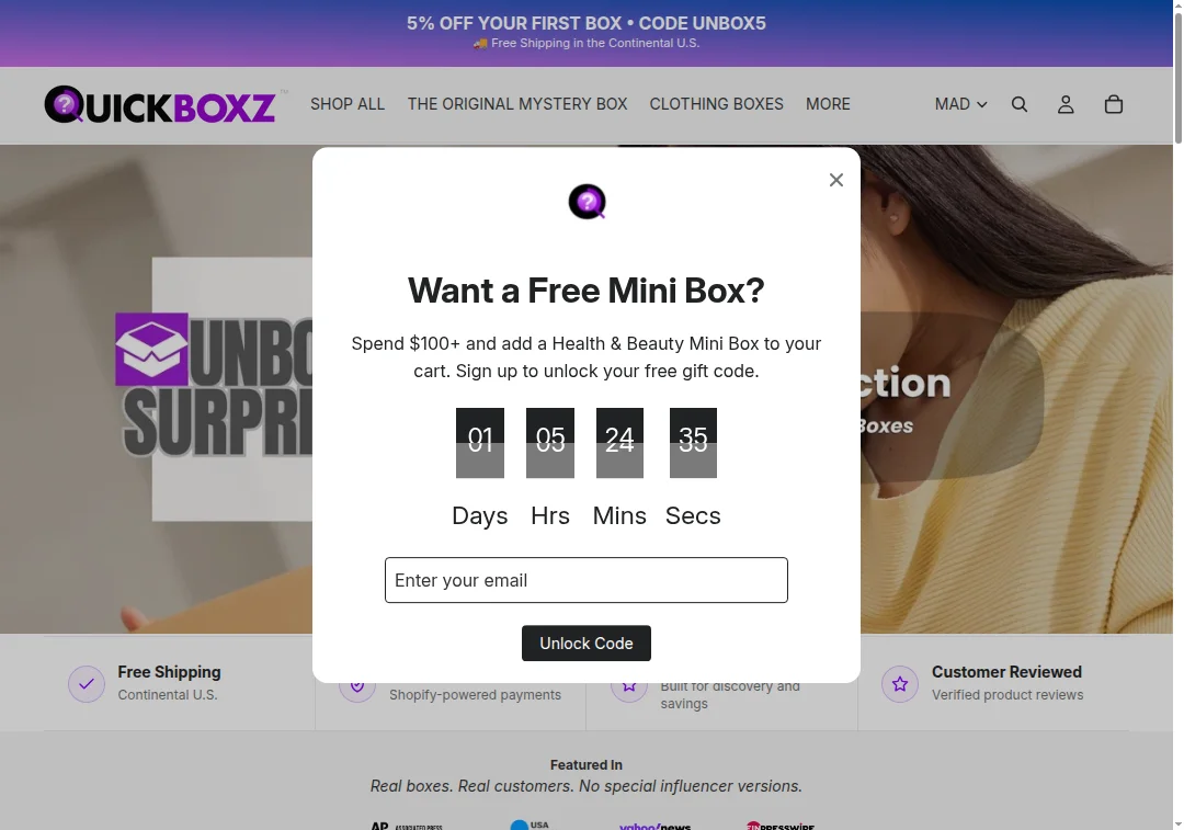 Quickboxz.com Scam Review – Avoid This Store