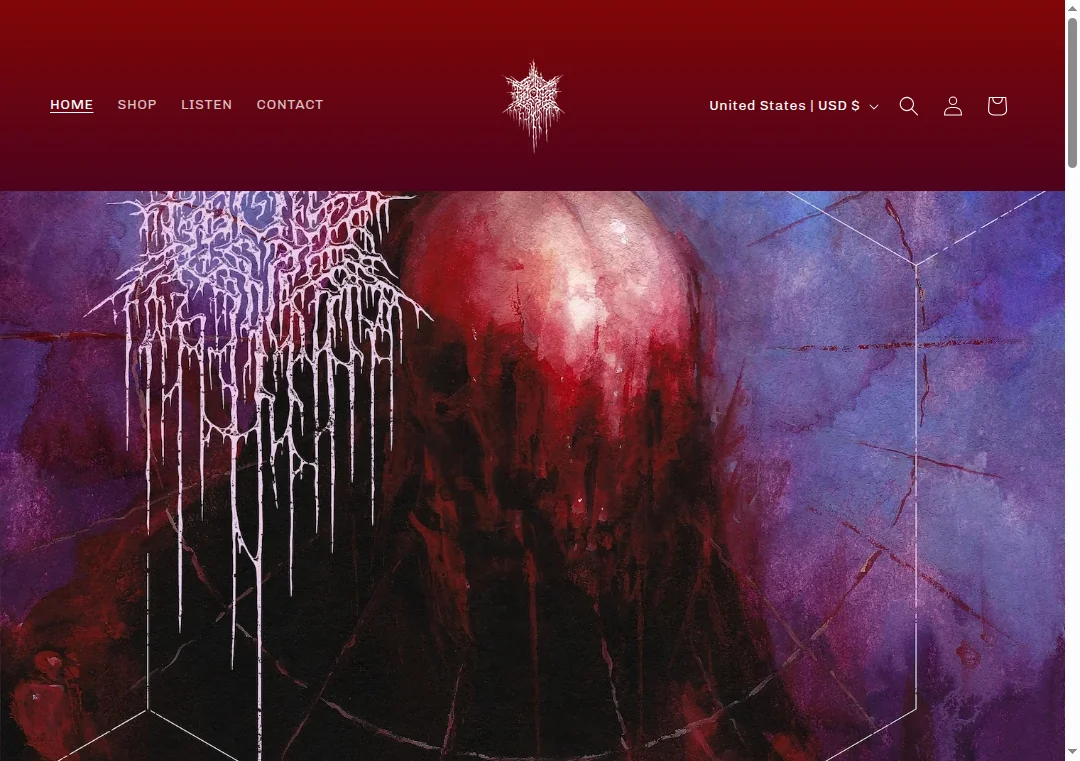 Screenshot of psychoframe.com homepage