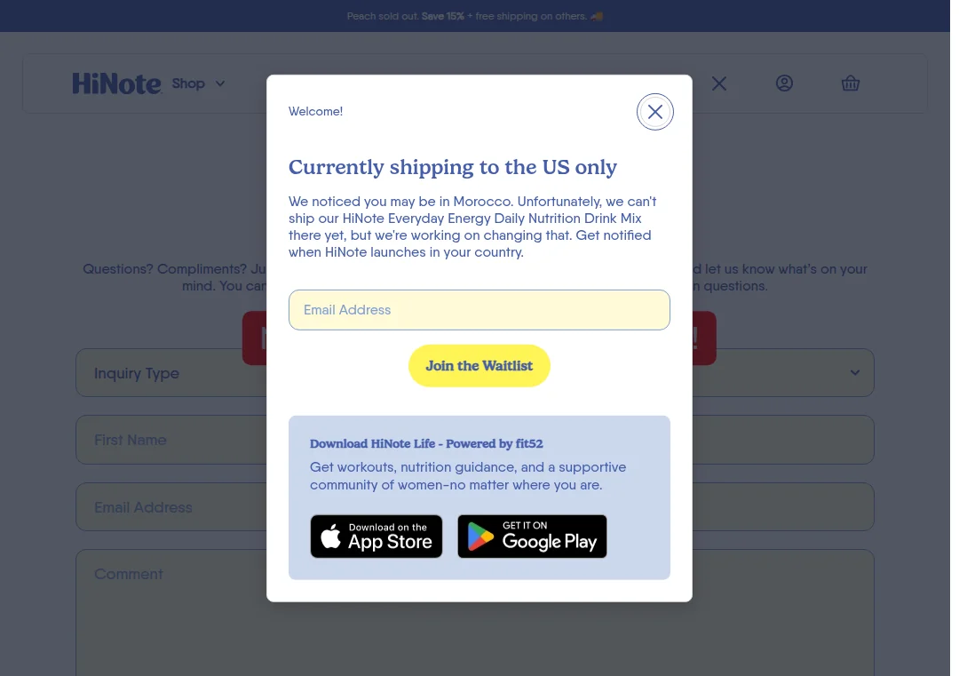 Hinote.com no physical address shown on website