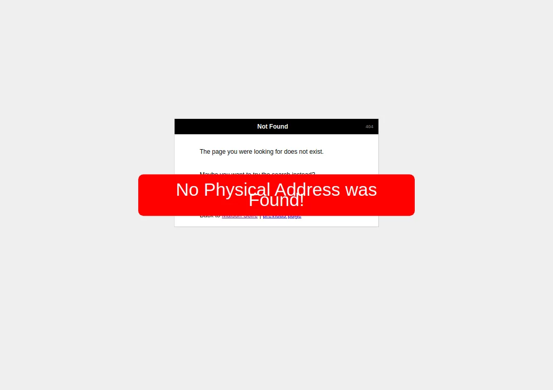 maisonsoire.com missing physical address on its website