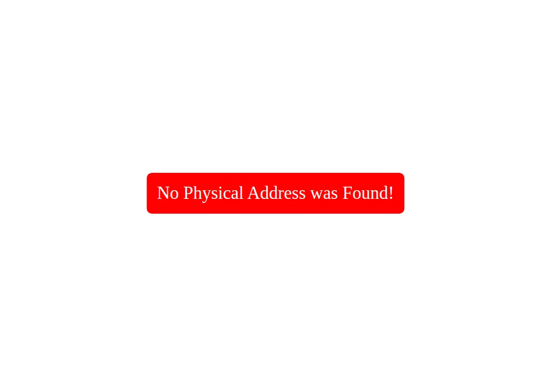 Map marker icon absent showing boysatcamp.com has no physical address