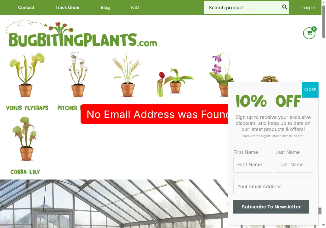 No email address listed on bugbitingplants.com